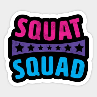 Squat Squad Gym Life Design Sticker